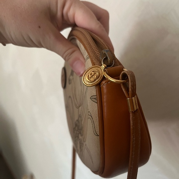Vintage Gucci Floral & Dragonfly Tan Crossbody bag - Picture 17 of 17